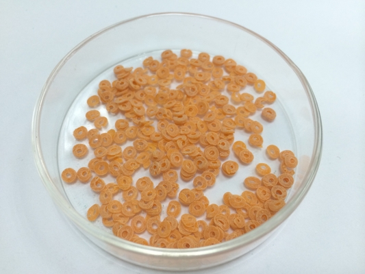 Soap colored speckles-orange circle